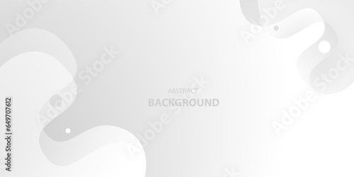 White and gray wave background with space for text and message. vector illustration