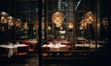 Photo of a cozy and intimate restaurant with ambient lighting and inviting seating arrangements