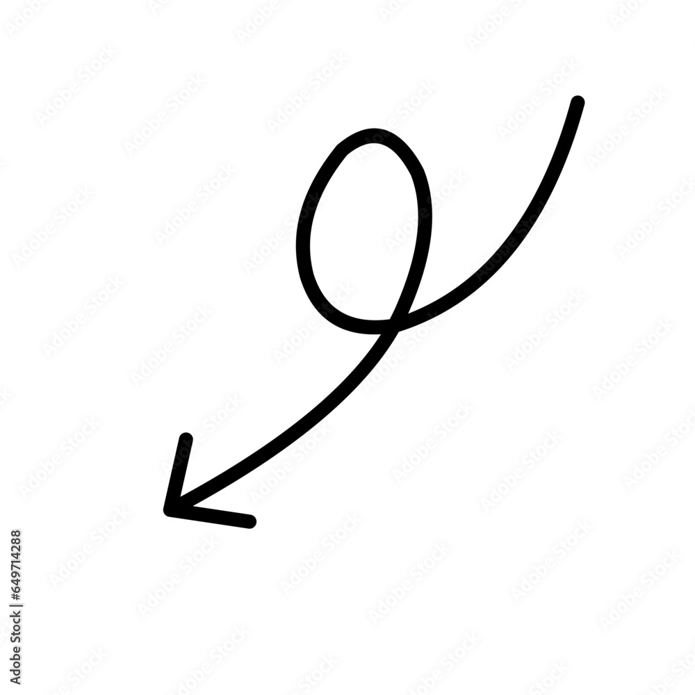 Hand drawn arrow sign Hand drawn arrow sign