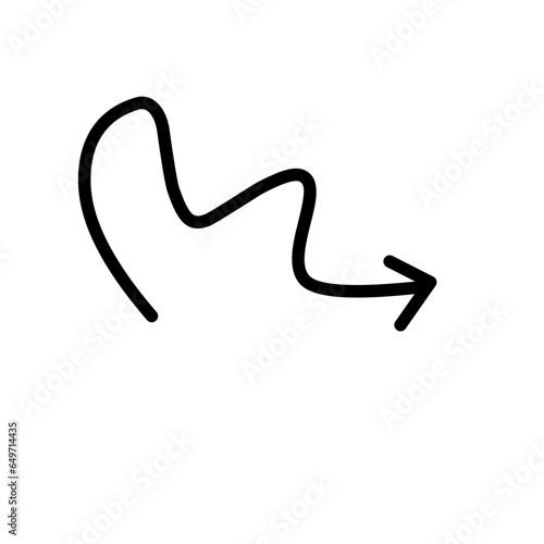 Hand drawn arrow sign