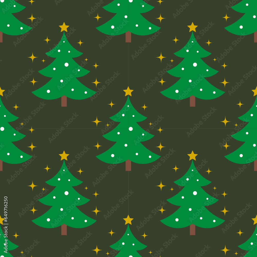 Christmas trees seamless pattern. Christmas repeating background Christmas trees seamless pattern. Christmas repeating background