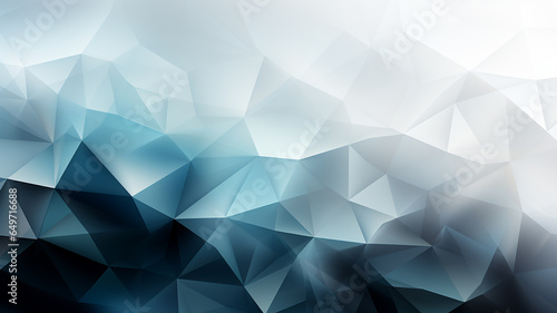 polygonal blue light background abstract triangles innovation page.