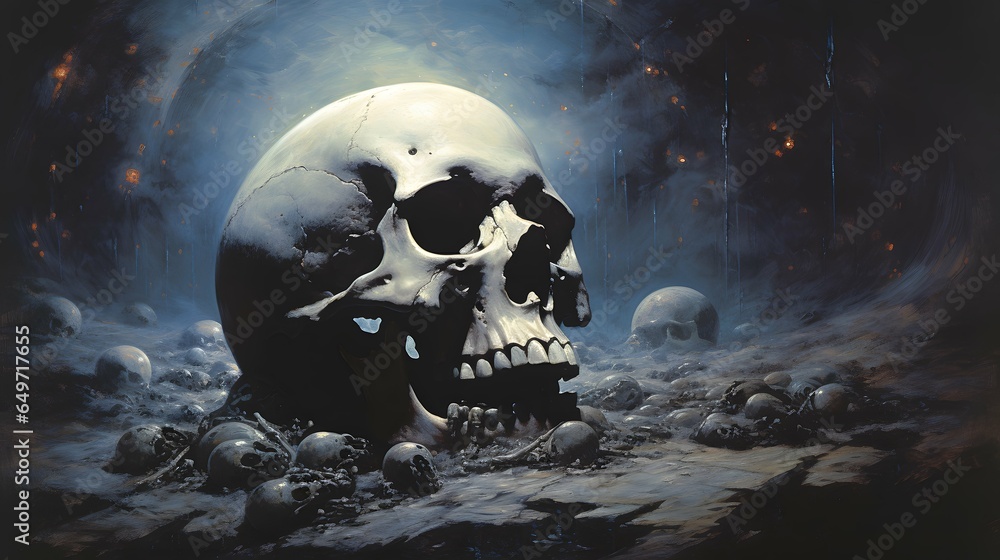 Skull illustration background wallpaper design, day of the dead, Día de Muertos Skull illustration background wallpaper design, day of the dead, Día de Muertos