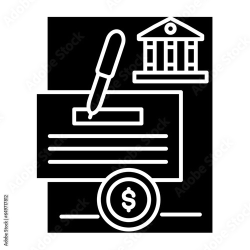 Bank Check Icon