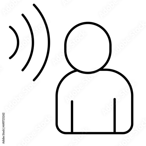 Bilde på lerret Listening Icon