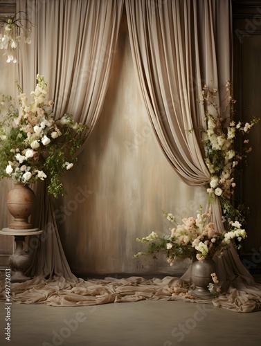 Wedding backdrop background illustration design, couple in love, marriage, bride