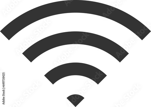 Free wi fi icon. Connection zone wifi vector symbol. Radio waves signal.