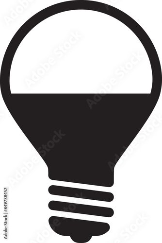 Led lamp icon energy economy technology. Electric bulb power modern innovation. Smart home vector sign.