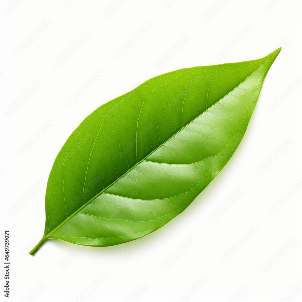 Obraz premium Isolated green leaves. Generative AI.
