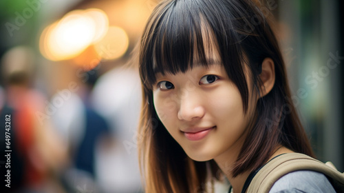 attractive slim Asian or In...