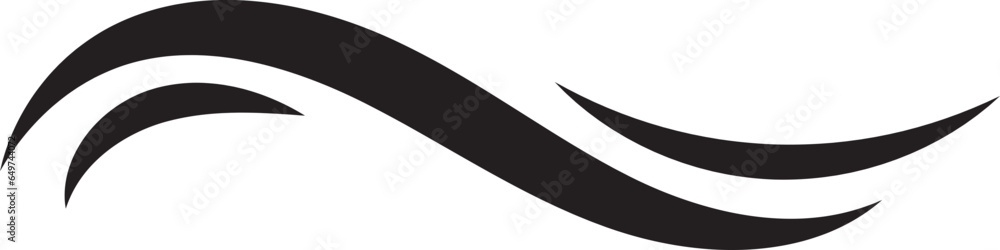 Waves vector design. Water wave icon. Wavy lines isolated. Waves vector design. Water wave icon. Wavy lines isolated.
