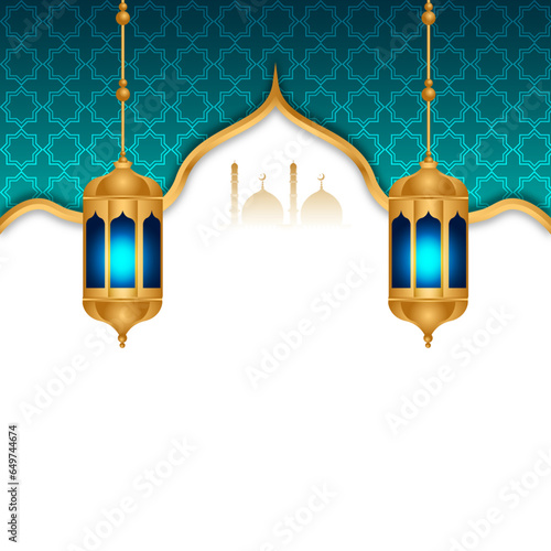Arabesque ramadan ramazan with ramadhan lantern ornamental islamic background eid mubarak