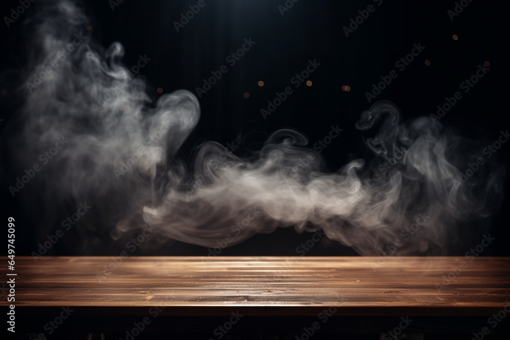 Smoke Mockup on Black Background Smoke Mockup on Black Background