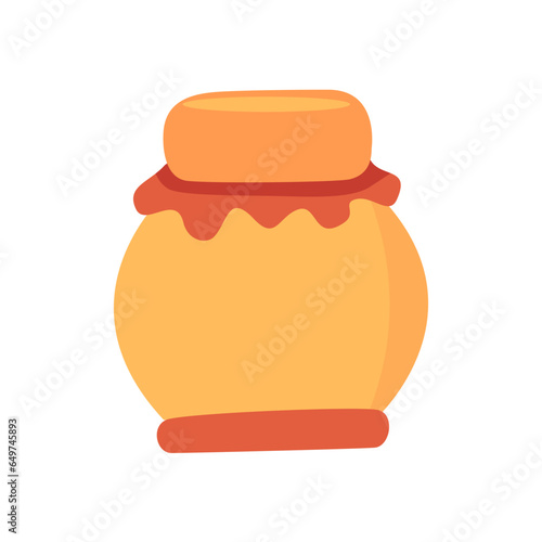 Honey Jam Bottle Vector