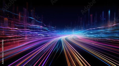 road information superhighway abstract illustration speed car, traffic co2, movement global road information superhighway abstract