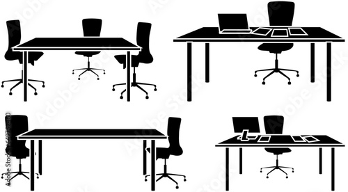 metting table and chairs