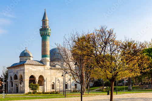 Green Mosque (Yesil camii), oldest ottoman mosque, XIV century. Iznik (Nicaea), Bursa region, Turkey photo