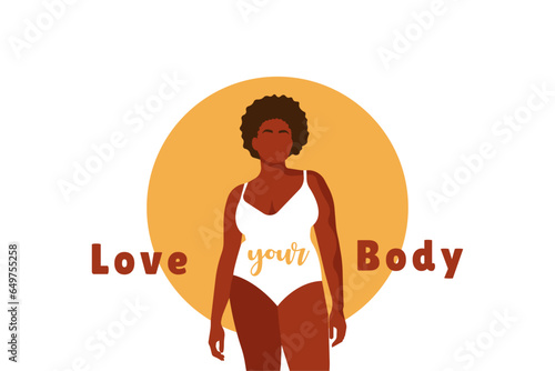 Beauty girls wearing underclothes. Body positive, beyond stereotypes