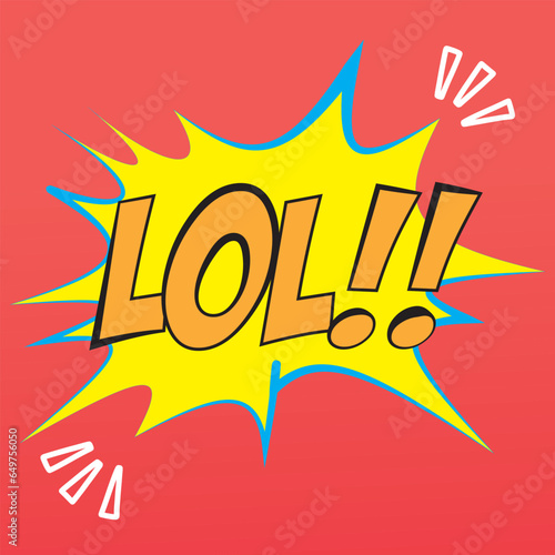 Free vector LOL speech bubble