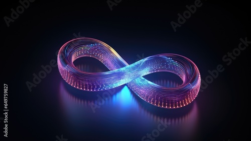 DevOps software development operations infinity symbol. Web development concept