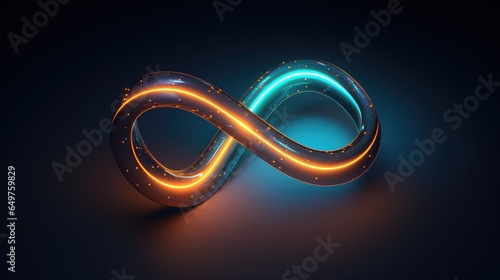 DevOps software development operations infinity symbol. Web development concept