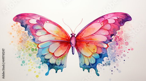borboleta aquarela  photo