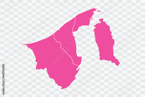 Brunei Darussalam Map Fuscia Color Background quality files png photo
