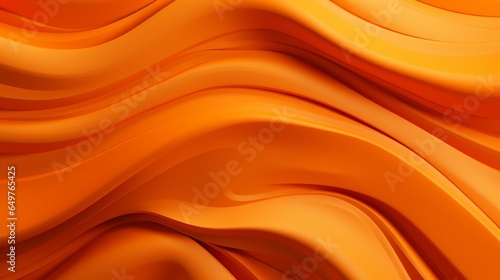 Abstract waves with fluid curves in orange and gold tones, smooth texture, and dynamic flow.