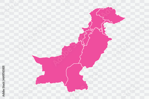Pakistan Map Fuscia Color Background quality files png