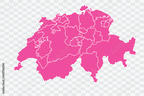 Switzerland Map Fuscia Color Background quality files png