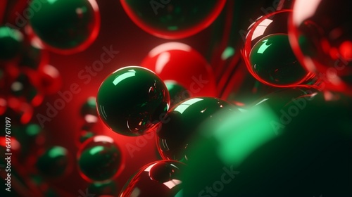red, green, and abstract lighting