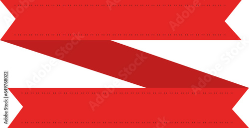 Fita vermelha com linha