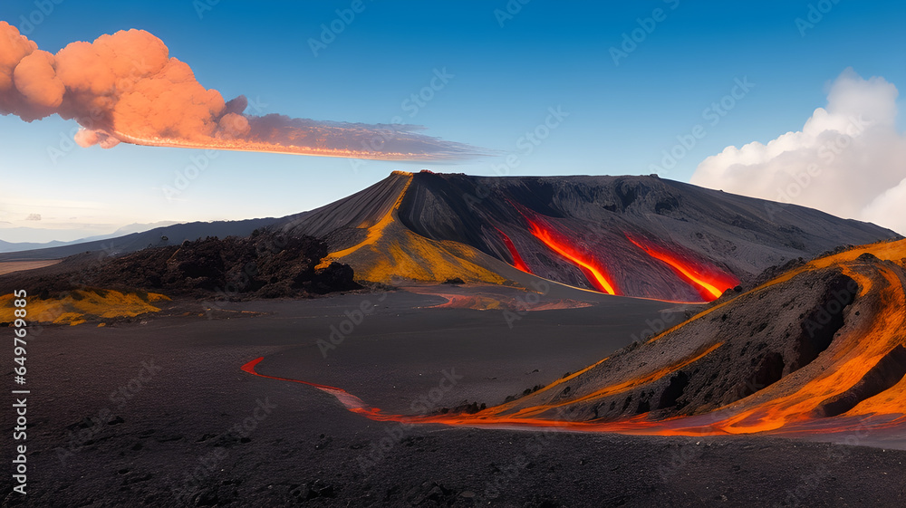 Majestic Extraterrestrial Vistas: Unveiling the Enigmatic Beauty of Volcanic Realms