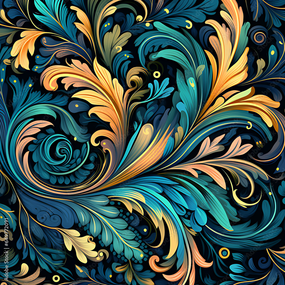 Christmas pattern background, floral Christmas pattern background, floral