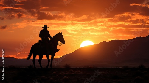 Western cowboy or farmer or rancher portrait outdoor background. Handsome american man wearing leather cowboy hat. 