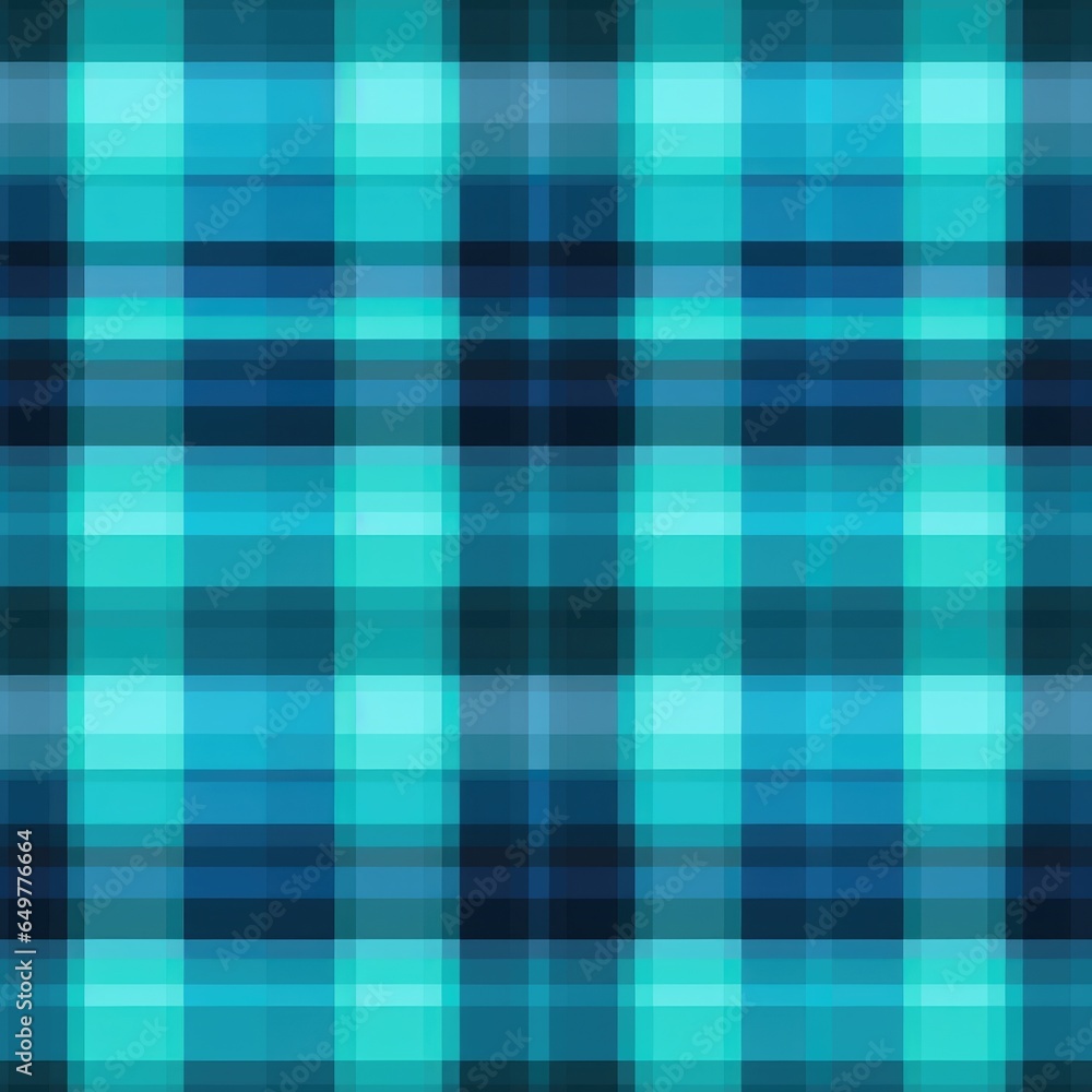 Fototapeta premium Tartan seamless pattern background in aqua, turquoise. Check plaid textured graphic design. Checkered fabric modern fashion print. New Classics: Menswear Inspired concept.