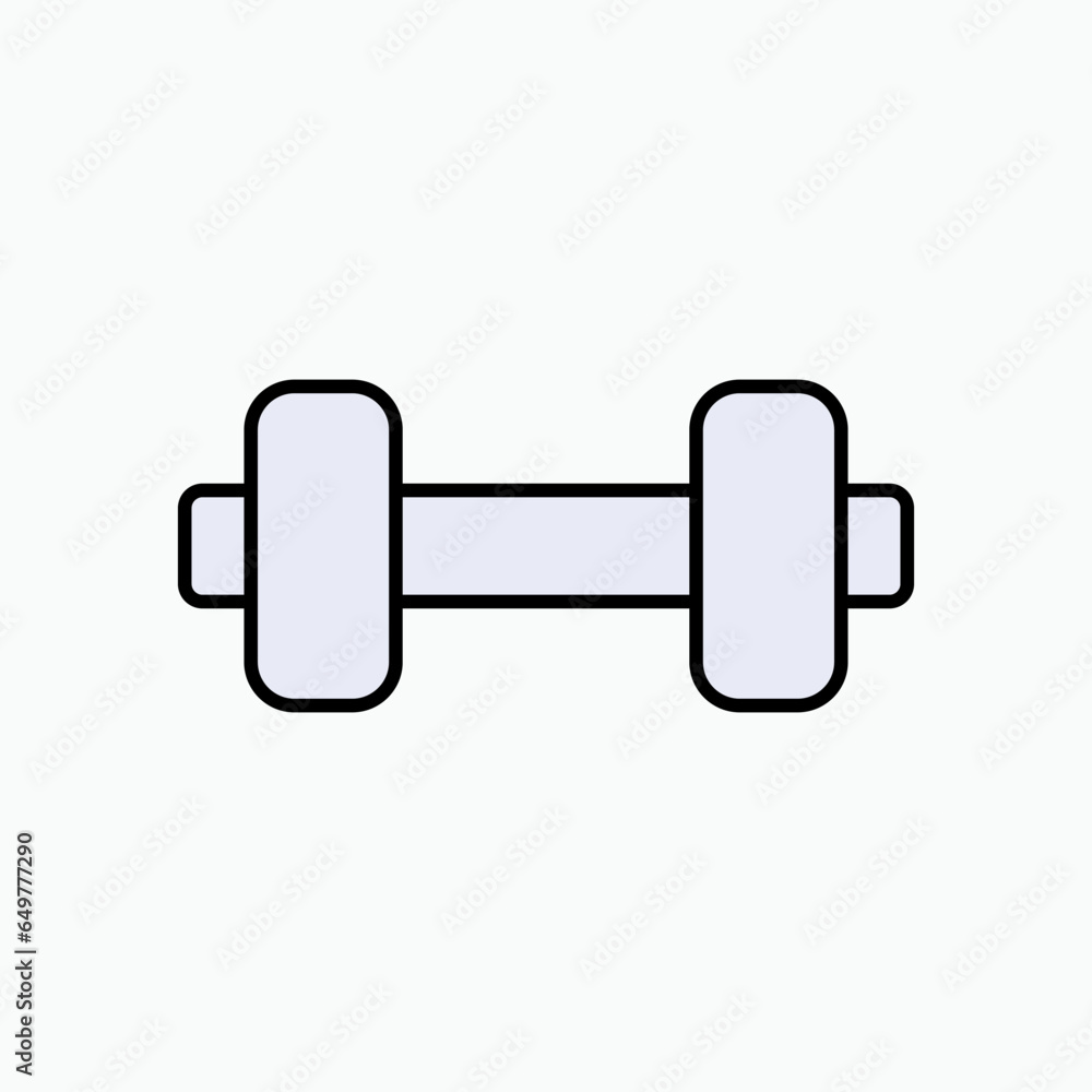 Dumbbell Icon. Gym, Gymnastic. Body Builder Element Symbol - Vector. Dumbbell Icon. Gym, Gymnastic. Body Builder Element Symbol - Vector.