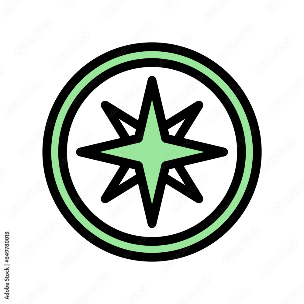 icon compass, navigating icon, editable file icon compass, navigating icon, editable file