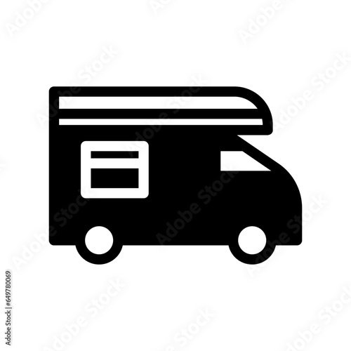 icon travel car, editable file