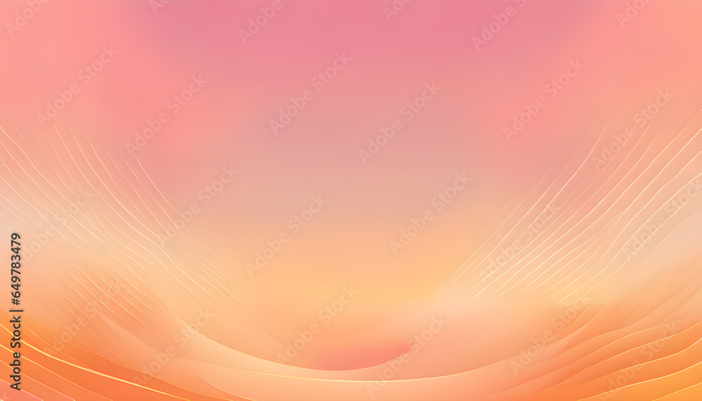 Abstract template gradient image of pink and orange pastel shades with light abstract airy lines. Background for text. Wallpaper illustration Abstract template gradient image of pink and orange pastel shades with light abstract airy lines. Background for text. Wallpaper illustration