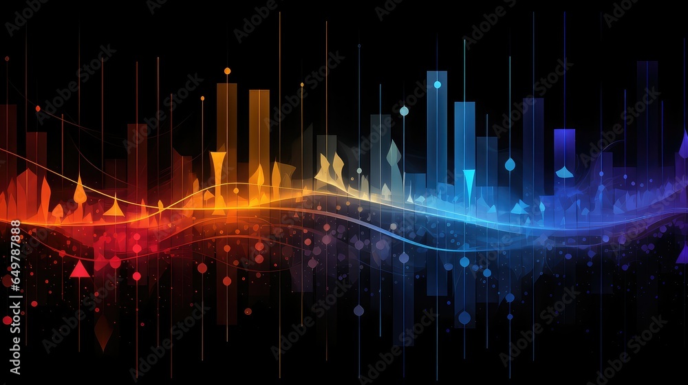 music musical visualization visualization illustration background abstract, design futuristic, colorful energy music musical visualization visualization