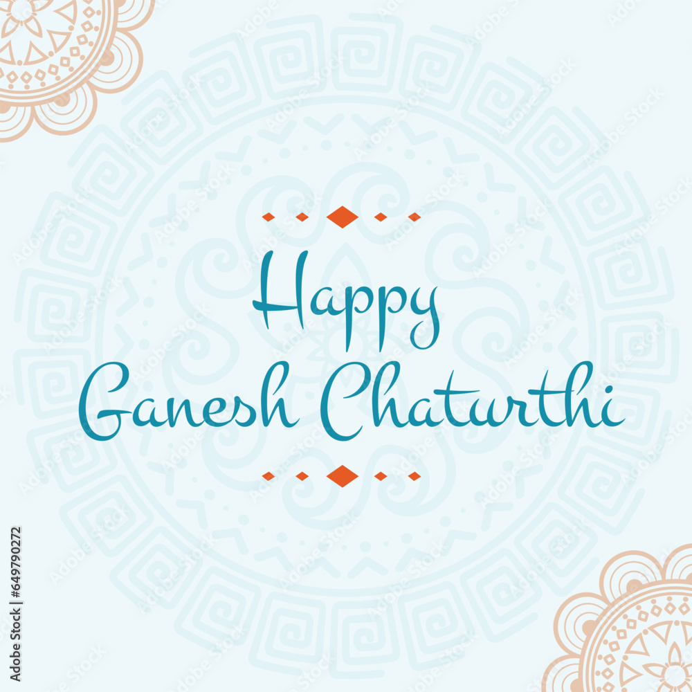 Ganesh Chaturthi Vector Illustration Ganesh Chaturthi Vector Illustration