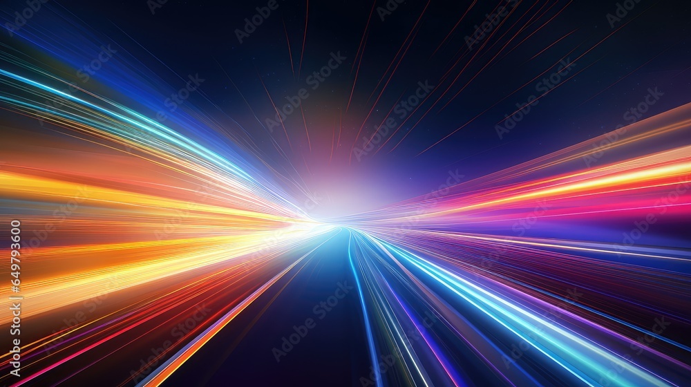 effect light trails velocity illustration abstract movement, lines fast, background modern effect light trails velocity - obrazy, fototapety, plakaty 