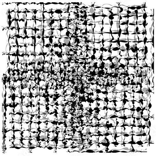 Highly distorted molten lattice