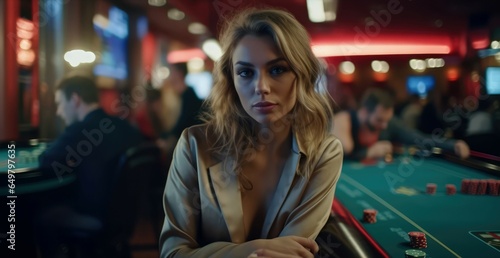 A gambler in a casino, looking looser.
