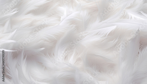 Fluffy pattern feather black softness bird soft textured abstract white background decorative light