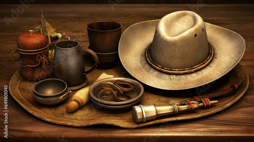 Mexican Revolution Artifacts  Mockup Historical Collection