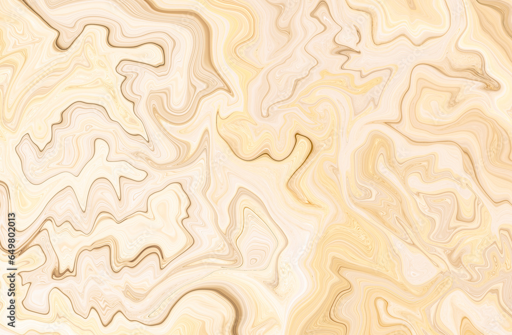 Fototapeta premium Marble wall white brown pattern ink swirl yellow green graphic background abstract light elegant grey for floor plan ceramic counter texture tile gray silver background natural for interior decoration