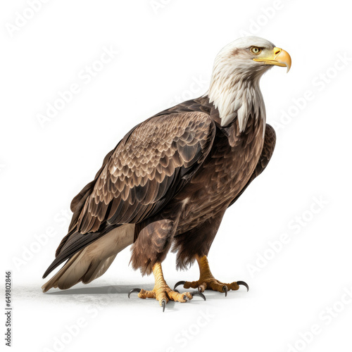 Eagle on White background  HD