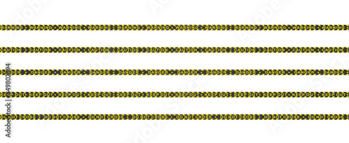 Yellow and black tape. vector illustration
